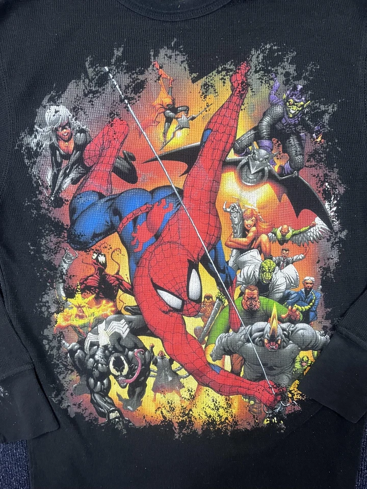 Marvel Spider-Man Shirt Youth Large Mad Engine Superhero Long Sleeve Comic Tee - Image 2 of 4