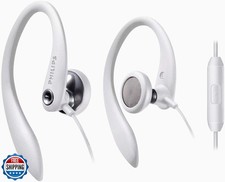 PHILIPS Over The Ear Sport Earbuds with Mic, Earphones for Sports, Running an