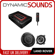 Kenwood Amplified Under Seat Sub & Car Speaker Kit for Land Rover Defender 90