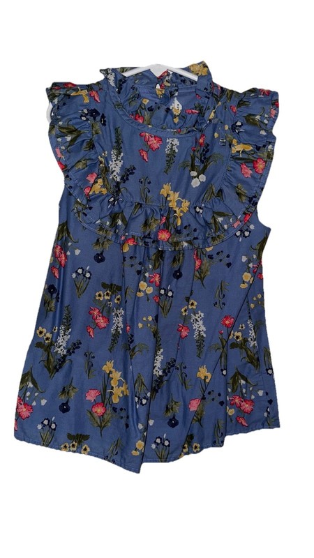 Janie & Jack Blue Floral Top Size 10