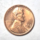 1963 D  Lincoln Wheat Cent, Penny  Almost Uncirculated