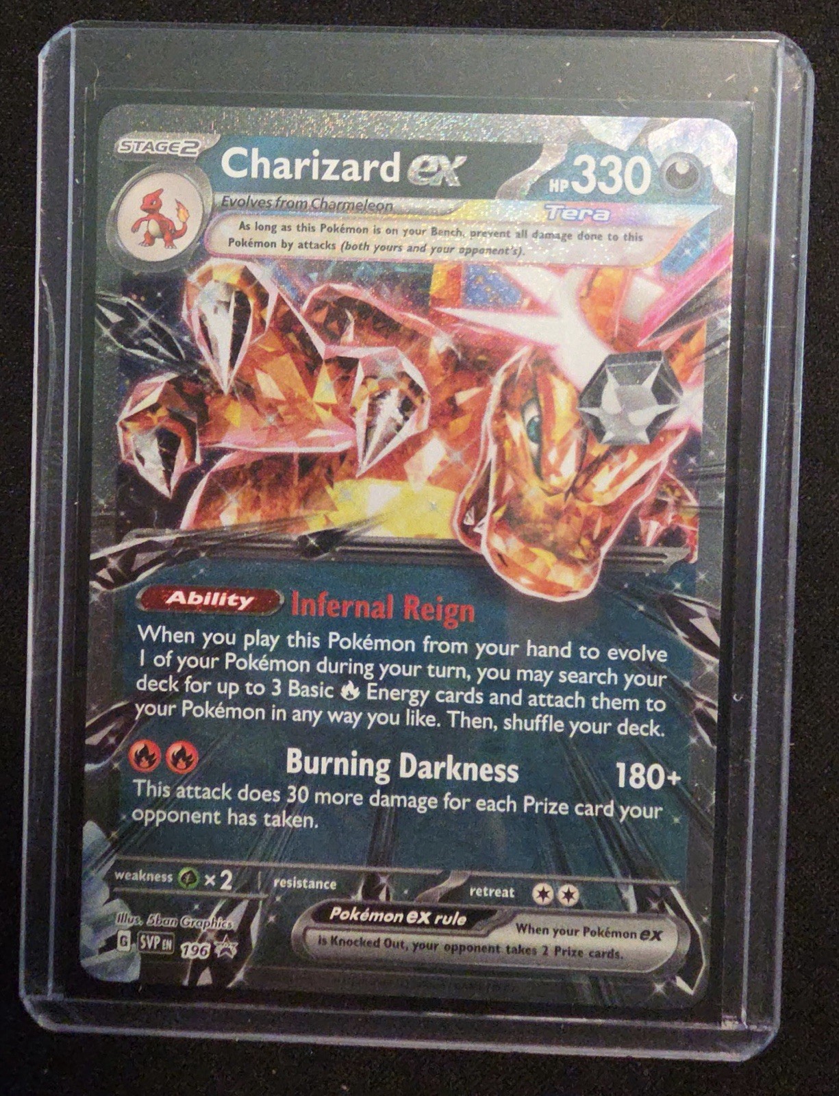 Pokémon TCG - CHARIZARD EX - SVP 196 - PROMO From Charizard Special Collection