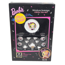 VINTAGE 1995 BARBIE MINIATURE NOSTALGIC CHINA TEA SET SOLO IN THE SPOTLIGHT NEW