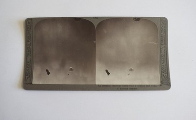 RARE WW1 Stereoview NO161 A PARACHUTIST C1918 Photo 3D Card