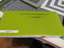 ACCUQUILT GO DIE 55031 HALF SQUARE TRIANGLE CUTS 4" SQUARE