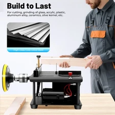 Compact Heavy Duty Table Saw Rotating Speed 1000-3000r/min Work Shop Portable US