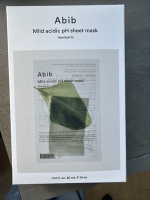 Abib Mild Acidic pH Sheet Mask Heartleaf Fit 30mlx10pcs