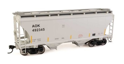 Walthers HO Scale ~ 39' Trinity Covered Hopper ~ AOK Arkansas-Oklahoma Railroad