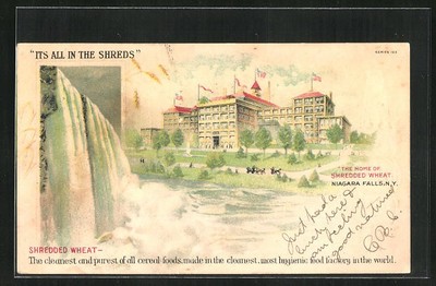 AK Niagara Falls, NY, Factory of Shredded Wheat, Cereal Foods, Niagara Falls, R 