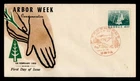 DR WHO 1956 RYUKYU JAPAN FDC ARBOR WEEK M77705