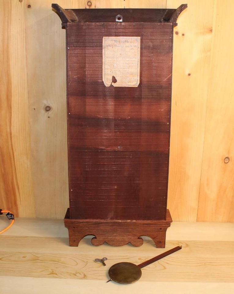 Impressive Antique Gilbert Store Regulator Clock ~ Serviced & Running ...