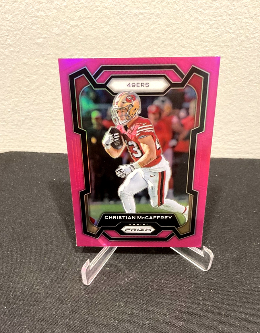 2023 Panini Prizm - Christian McCaffrey Pink Prizm #267