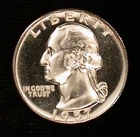 1957 25c MEGA-GRADE CAMEO++ PROOF !!!!! REVERSE SIDE IS DCAM!!!!!