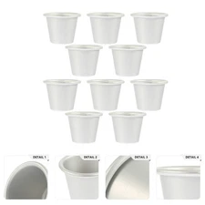 10 Pcs Aluminium Cake Mould Pudding Molds Tartlet Tins for Baking