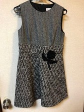 VALENTINO Tweed Sleeveless Dress Women Size 44 Genuine