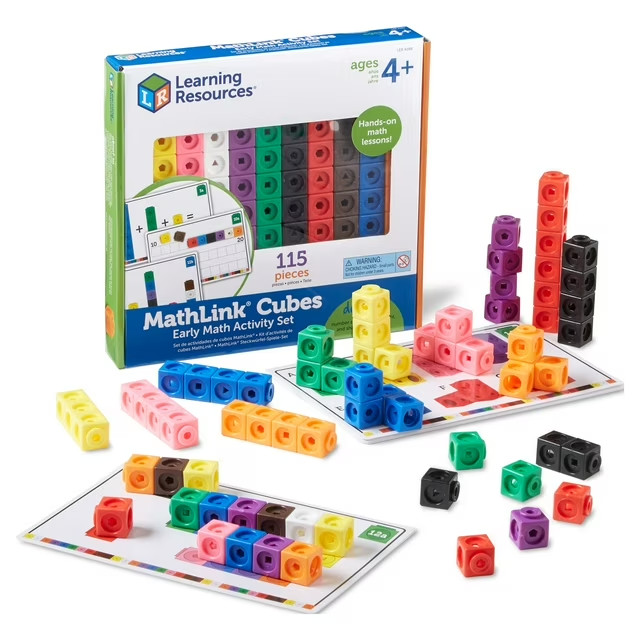 Learning Resources Early Math MathLink Cube Activity Set - 1