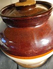 Durgin-Park glazed table crockpot lamp Vtg Mid-Century farm rustic crockpot lamp — photo 5