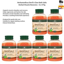 Herbamedicus Devil's Claw Bath Salts Herbal Muscle Recovery Care 6x575g