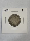1909-S Barber Quarter FINE Silver 25c