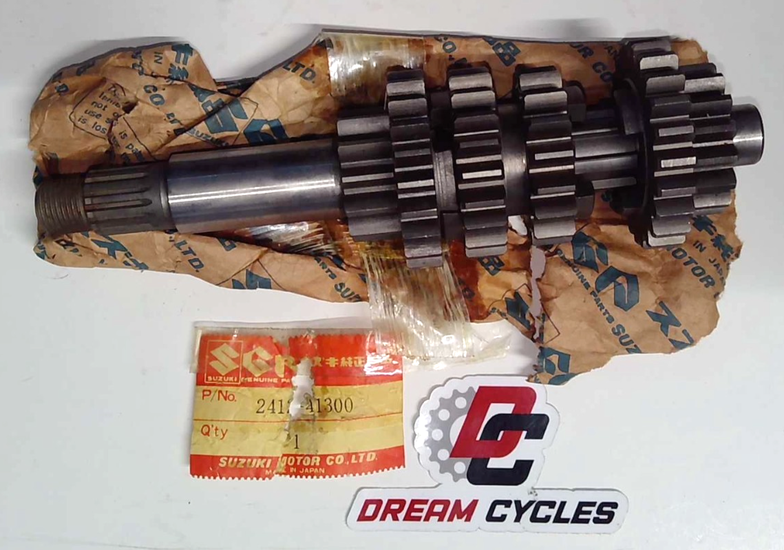 NOS Suzuki RM100 1977-1978 RM125 1976-1978 Counter Shaft Assembly 24120-41301 RM