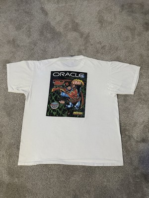 Vintage white Oracle tech tshirt size xl