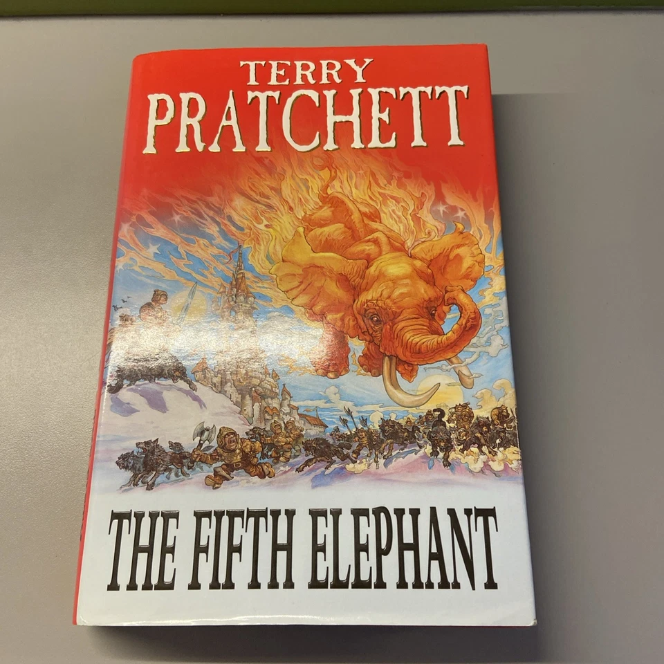 SIGNED BY TERRY PRATCHETT “THE FIFTH ELEPHANT" Hardback First Edition - Image 4 of 4