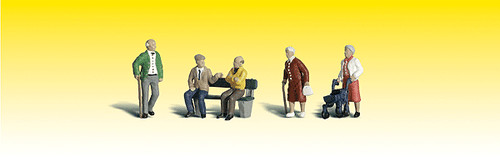 Woodland Scenics 2201 Escala N Scenic Accents Senior Ciudadanos Pkg (6) | Zustand: Nuevo