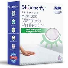 Waterproof Mattress Protector by Slumberfy  Hypoallergenic Bamboo Mattress