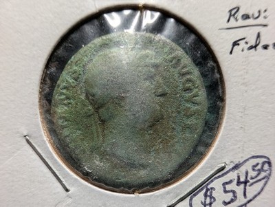 Hadrian (AD 117-138) Roman bronze Sestertius coin Fides Publica RIC 2266