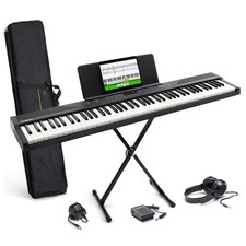 88 Key Keyboard Piano with 480 Sounds, Speakers, USB MIDI, Carry-Bag, Stand, ...
