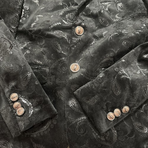 Boyland Jacquard Blazer. Black Size 140 (8-10) Boys - Picture 6 of 8
