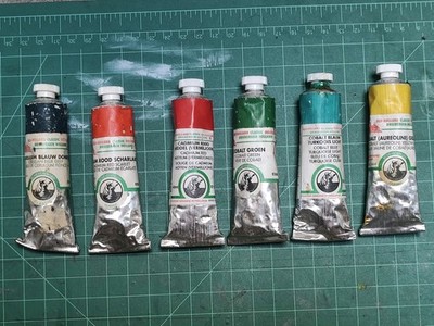NEW old stock 6 Old Holland Oil Paint Paints Cobalt Cadmium Blue Red violet