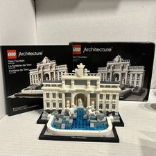 COMPLETAMENTE COMPLETO LEGO Architecture Fontana di Trevi 21020 con manuale e scatola