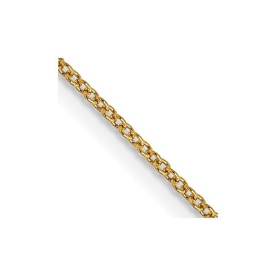 14K 20 Zoll 0,9 mm Kabel mit Federring Verschluss Kette Halskette Herren Damen