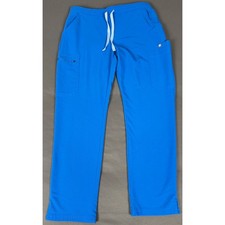 FIGS Scrub Pants Womens M/P Blue Technical Collection Cargo Drawstring TW2000P