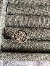 Fashion Silver Floral Motif Size 7 Ring