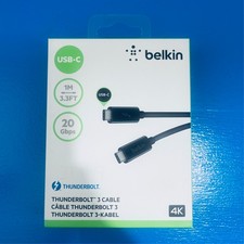NEW Belkin Thunderbolt 3 USB-C To USB-C Data Transfer Power Cable 3.3ft 20GBps