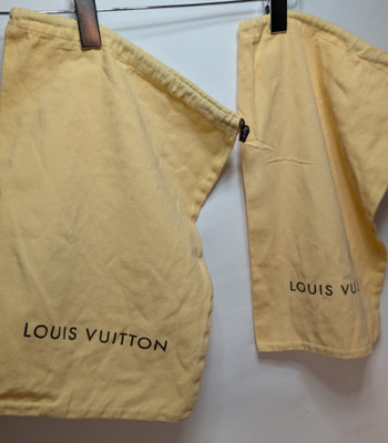 Louis Vuitton Staubbeutel für Schuhe Vintage 28cm x 42cm Paar