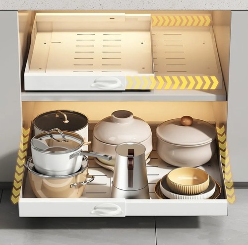 Pull Out Cabinet Organizer Expandable Heavy Duty Slide Out Drawer NEW IN BOX - Picture 1 of 15