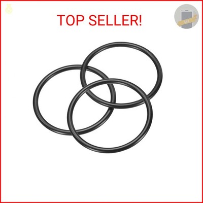 uxcell 3Pcs 5/32'' x 2'' (4mm x 50mm) Metal Rings, 304 Stainless Steel Solid Welde
