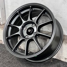 15 Tc105x Style Wheels Rims Gunmetal 4 Lug Fits Acura Integra Rs Ls Gsr Vtec