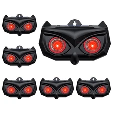6 Pack Solar Deer Repellent Outdoor, Squirrel Repeller Devices with Red Light...