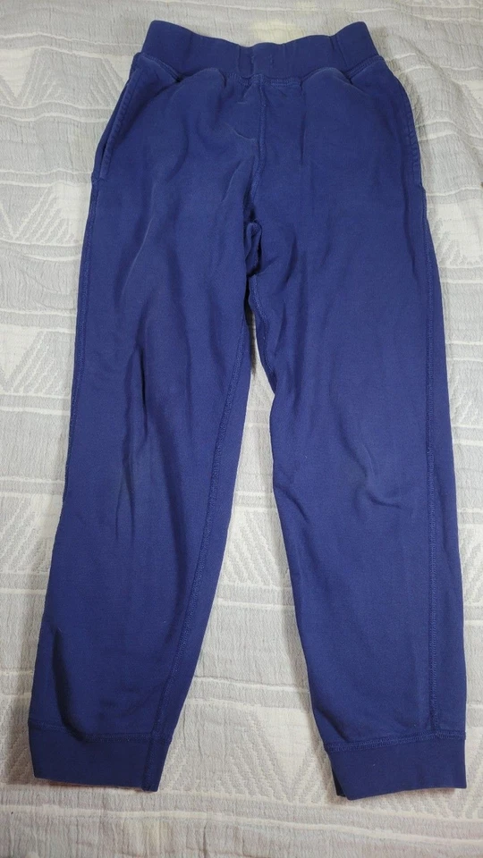 Hanna Andersson Blue Cotton Joggers with Pockets – Size 140 cm (US 10) - Image 2 of 4