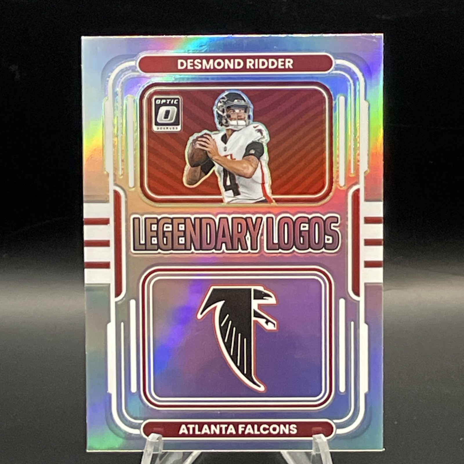 2022 Panini Donruss Optic Legendary Logos #LL-3 Desmond Ridder Atlanta Falcons