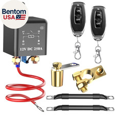 Top Post Remote Battery Disconnect Switch 12V, 250A Negative Battery Cut off Swi