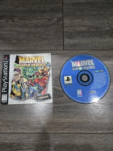Marvel Super Heroes (Sony PlayStation 1 PS1) Disc And Manual Only