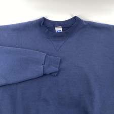 Vintage Russell Athletic Sweatshirt Mens XL Blue Made USA Crewneck Fleece 90s