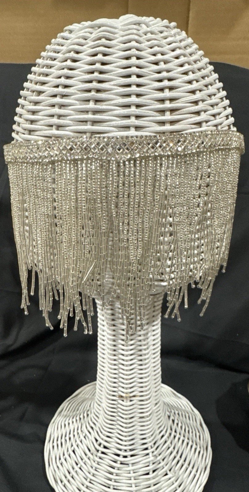 Rhinestone Fringe Choker Necklace Women Tassel Statement Flapper Party Bling