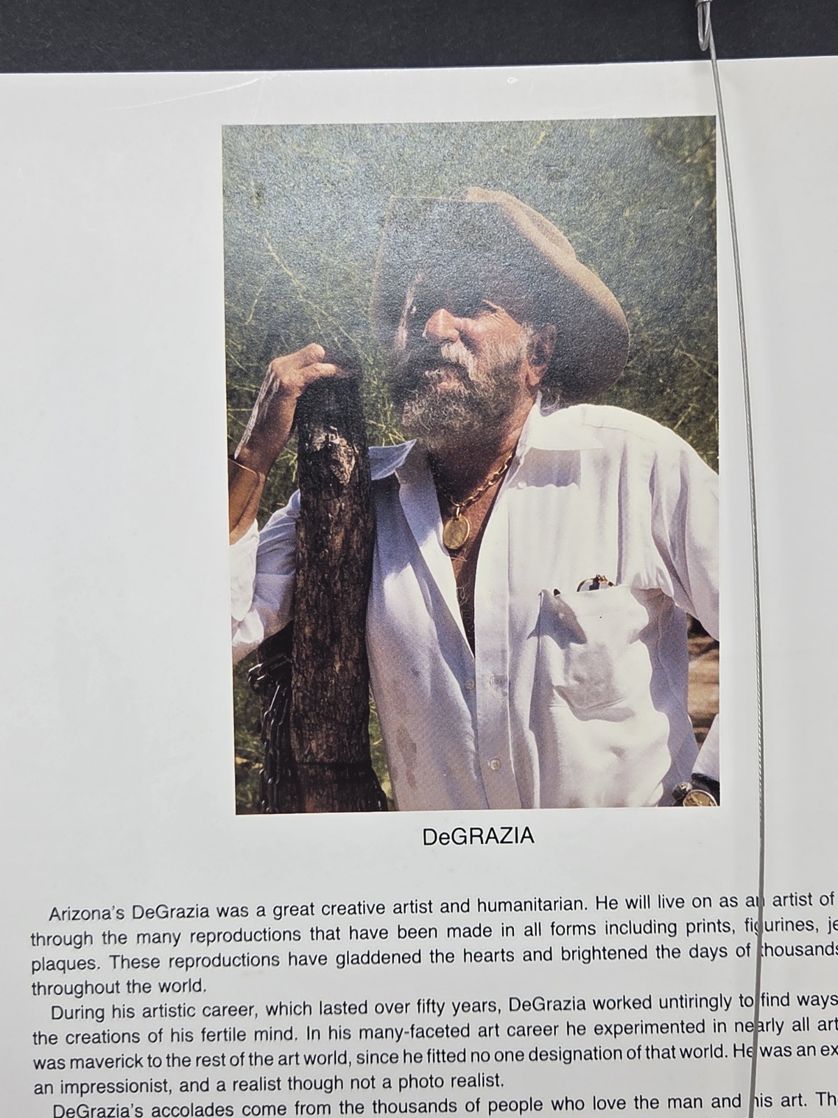 Ted De Grazia “Bringing In The Sheep - Monument Valley” Framed Print 12" X 10"