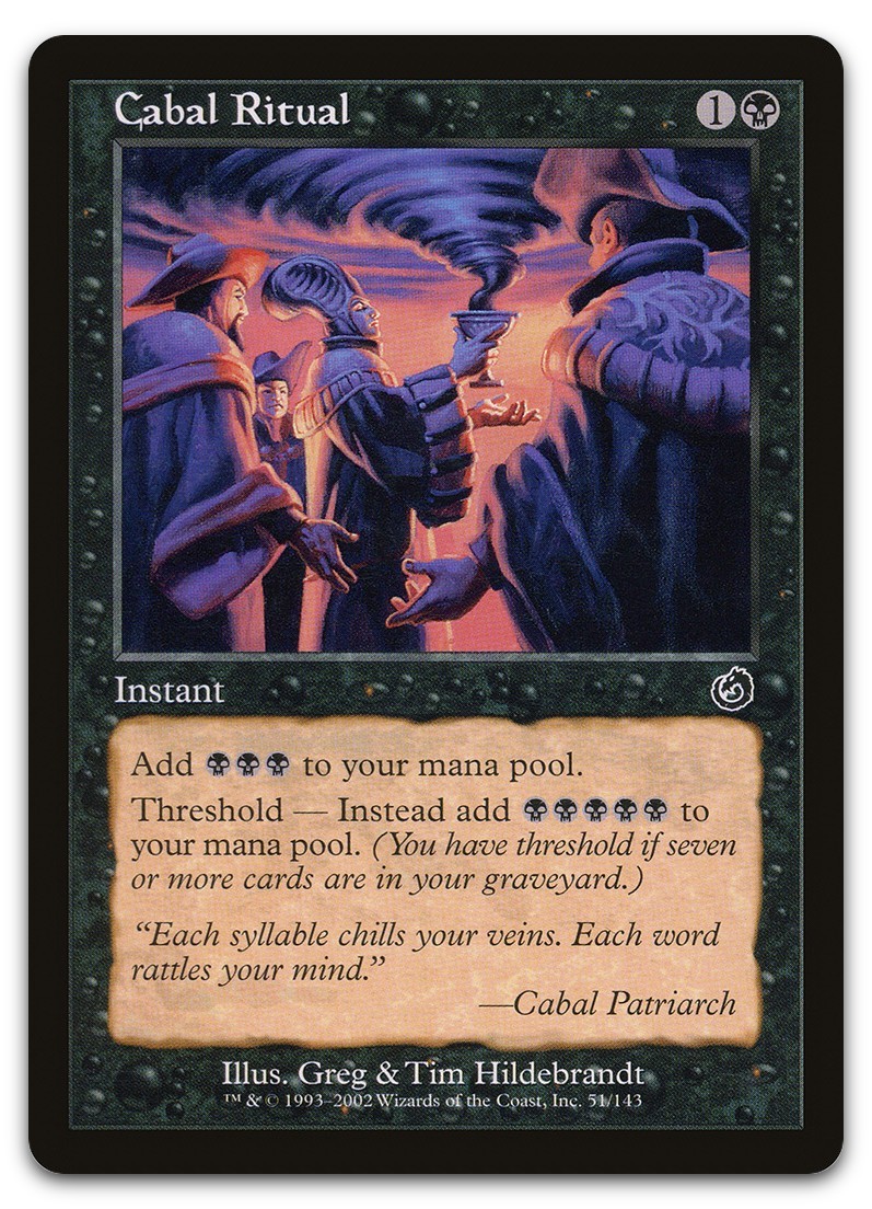 Cabal Ritual #51 (LP) Torment TOR Magic MTG
